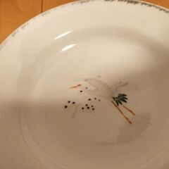 昭和レトロ　鶴　プレートの画像