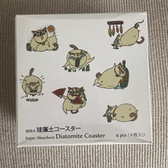 未使用❣️珪藻土コースター 猫の画像