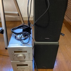 【ジャンク品】CD/MDミニコンポ