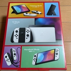 Switch本体有機EL ホワイト　ワイヤレスコントローラー付き(新品)の画像