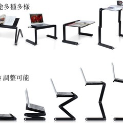 KKaMM(カム) ノートパソコンスタンド パソコン台 ノートpc macbook タブレット laptop stand 折りたたみ式 アルミ製 (48cm)の画像