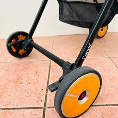 Combi F2 plus レッド ベビーカー　オプション付きの画像