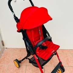 Combi F2 plus レッド ベビーカー　オプション付き
