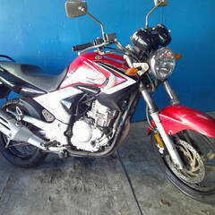 YAMAHA YBR250Fi 赤 エンジン始動確認 自賠責保険...