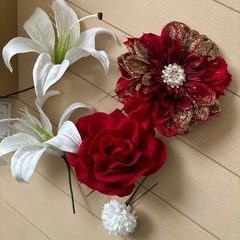 髪飾り、成人式、卒業式の画像