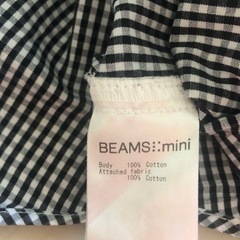 ビームス　BEAMS MINI チェックシャツ　110cm 正規本物の画像