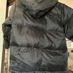 ダウン混コート 黒　フード付き　スノーウェア　140 おしゃれの画像