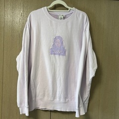 xgirl スウェット トレーナー ピンク 紫 Lサイズ ロゴ 刺繍