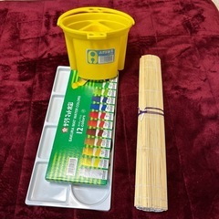 サクラマット水彩 筆 バケツセット の画像