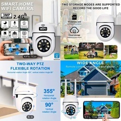 ☆ネットワークWiFi監視(防犯)カメラ☆ ① ★新品未使用★
の画像