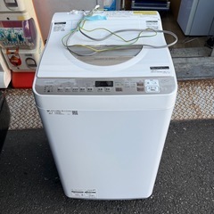 2021年製 5.5kg　シャープ 洗濯乾燥機 ES-T5EBK-N SHARP 洗濯機 乾燥機 