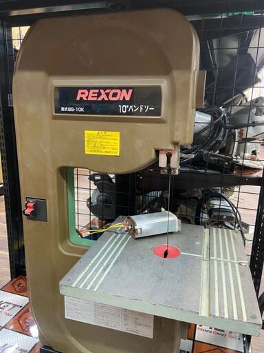 【中古】REXON　BS-10K　木工バンドソー　ホイールラバー欠品【ハンズクラフト熊本けやき通り店】