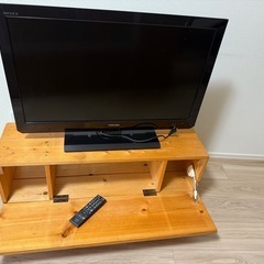 レグザ32型テレビとテレビボードのセット