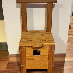 子供用木製イス&レール積み木セット
の画像