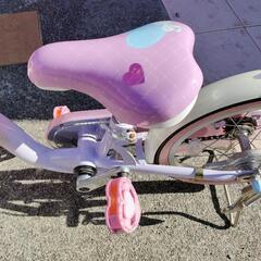 【手渡し限定】子供用自転車　プリンセス　ゆめカワ　16　ライトピンクの画像