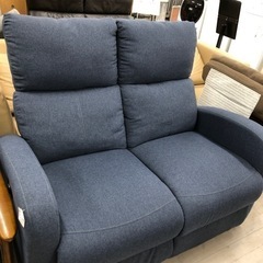電動リクライニングソファーネイビー【トレファク堺福田店】