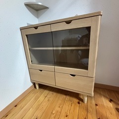 美品】ニトリサイドボードルフィ2 80NA