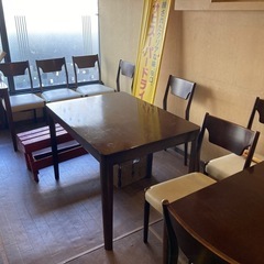 テーブル、椅子、セット