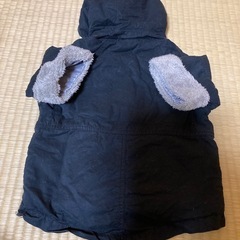 フード取り外し可能　サイズ80 もこもこ上着の画像
