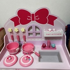 木製おままごとキッチンセット（難アリ）の画像