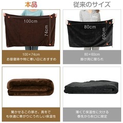 【新品】電気毛布ブランケット 丸洗いOKの画像
