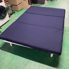 A189☆ロマンス小杉 体圧分散 敷きふとん 三つ折り ダブル ネイビー の画像