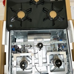 Palomaパロマビルトイン  ガス コンロ　3口コンロ　都市ガス　2023年製　システムキッチン　PKD-N36S 千葉県我孫子市からの画像