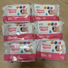 赤ちゃん用おしり拭き　80枚✖️6こ