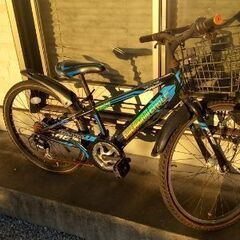 自転車　24インチ　五段変速