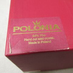 POLONIA ポロニア 花瓶 花器 クリスタルガラスの画像