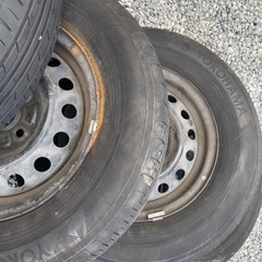 サマータイヤ165/80R13 鉄ホイール4本セットの画像