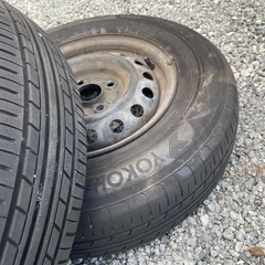 サマータイヤ165/80R13 鉄ホイール4本セットの画像