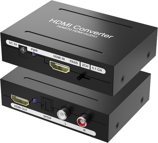 【新品】HDMI 音声分離器 HDMI→音声と映像を分離変換！ 4K対応