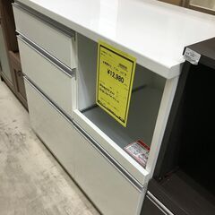 高橋木工　プレファ　キッチンカウンター　レンジ台　キッチン収納　ホワイト　家電ボード 食器棚 新生活 日本製　スロークローズレール　堺市　石津　ジャングルジャングル石津店