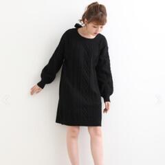 タグ付き🏷マジェスティックレゴン　ニットワンピの画像