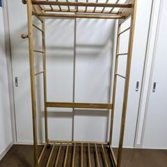 えもんかけ　ハンガーラック　木製