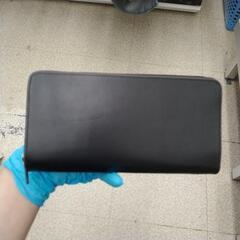 新古品 栃木レザー長財布 黒 本革 TJ9338の画像