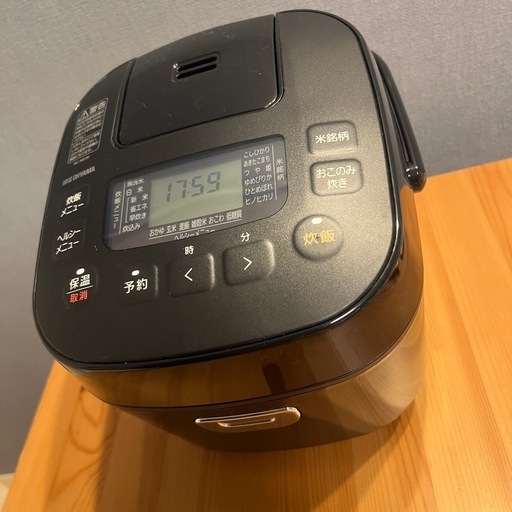 アイリスオーヤマ マイコン炊飯器 3合炊き RC-ME30-B 2021年製
