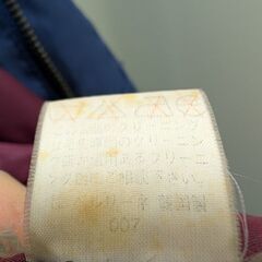 ファー付きジャンパー　紺色　レディース9号の画像