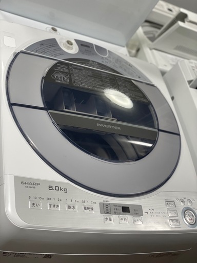 送料・設置込み可　洗濯機　8kg SHARP 2018年
