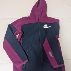 アディダス　adidas　ジップアップ　スウェット　パーカー　Mサイズの画像