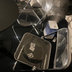 オシャレテーブル+椅子2個セットの画像