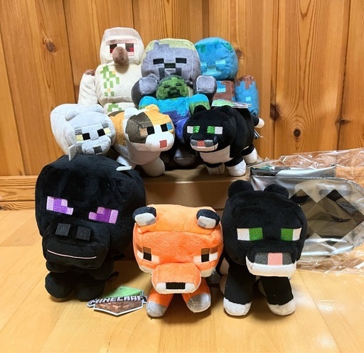 マインクラフト　アイアンゴーレム　ゾンビ他ぬいぐるみセット10個