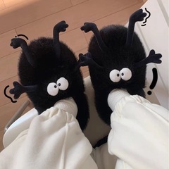 新品未使用室内用スリッパ　ぬいぐるみ ファー スリッパ ルームシューズ 可愛いもふもふ超あったかいスリッパの画像