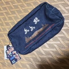  niko and… E.T. コラボ 刺繍 ポーチ ダークブル...