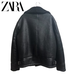 ZARAライダースムートンジャケットXL