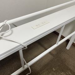ニトリ　パイプベット　シングル　白　コンセントつきの画像
