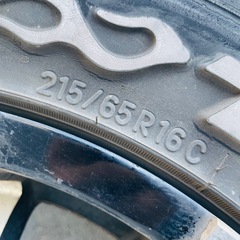 4本 215/65/r16c  ノーマルタイヤ ハイエースの画像