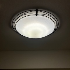 【美品】電球色アンティーク調シーリングライト:リモコン付(お引取...