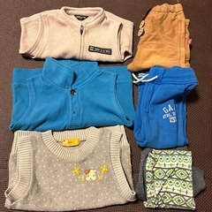 90cm 男の子　冬物まとめ売りの画像